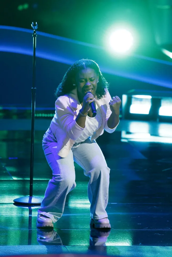 THE VOICE -- "Blind Auditions" Episode 3001 -- Pictured: Brianna Cameron -- (Photo by: Griffin Nagel/NBC)