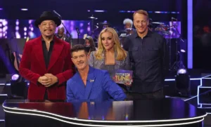 NAME THAT TUNE: L-R: Ice-T, Robin Thicke, Jane Krakowski and Tony Hawk in the Season Premiere of NAME THAT TUNE airing Monday, Sept. 21 (8:00-9:00 PM ET/PT) on FOX. CR: Sean Gleason/FOX. ©2026 FOX Media LLC.