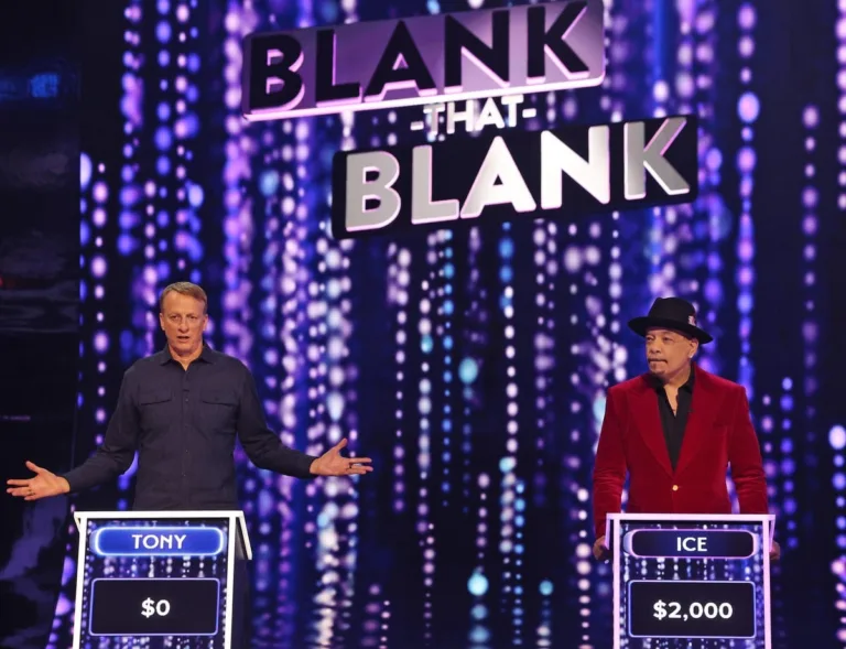 NAME THAT TUNE: L-R: Tony Hawk and Ice-T in the Season Premiere of NAME THAT TUNE airing Monday, Sept. 21 (8:00-9:00 PM ET/PT) on FOX. CR: Sean Gleason/FOX. ©2026 FOX Media LLC.
