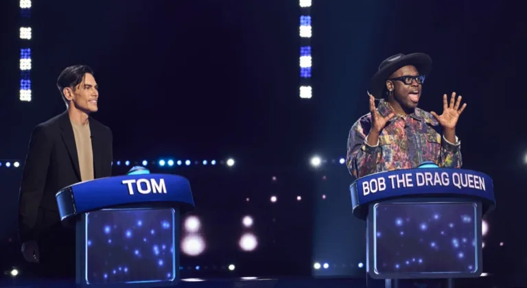 CELEBRITY WEAKEST LINK: L-R: Contestants: Tom Sandoval and Bob The Drag Queen in the CELEBRITY WEAKEST LINK “Reality Villains” Season Premiere episode airing Monday, Sept. 21 (9:01-10:00 PM ET/PT) on FOX. © 2026 Fox Media LLC. CR: Tom Griscom/FOX.