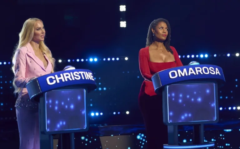 CELEBRITY WEAKEST LINK Season 2 Episode1 : L-R: Contestants: Christine Quinn and Omarosa in the CELEBRITY WEAKEST LINK “Reality Villains” Season Premiere episode airing Monday, Sept. 21 (9:01-10:00 PM ET/PT) on FOX. © 2026 Fox Media LLC. CR: Tom Griscom/FOX.