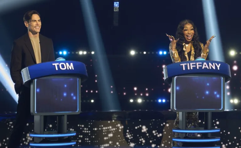 CELEBRITY WEAKEST LINK: L-R: Contestants: Tom Sandoval and Tiffany Pollard in the CELEBRITY WEAKEST LINK “Reality Villains” Season Premiere episode airing Monday, Sept. 21 (9:01-10:00 PM ET/PT) on FOX. © 2026 Fox Media LLC. CR: Tom Griscom/FOX.