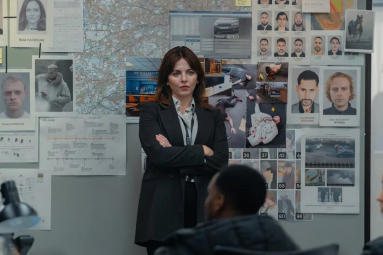Ophelia Lovibond as Kavanagh In MobLand, episode 2, season 2, streaming on Paramount+, 2026. Photo Credit: Sophie Mutevelian/Paramount+