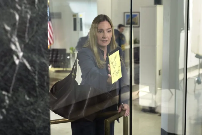 LINE OF FIRE -- "A Bigger Picture" Episode 102 -- Pictured: Hope Davis as Jane Hollingsworth -- (Photo by: Spencer Pazer/NBC)