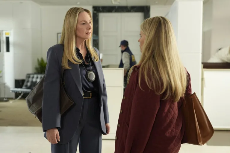 LINE OF FIRE -- "A Bigger Picture" Episode 102 -- Pictured: Hope Davis as Jane Hollingsworth -- (Photo by: Spencer Pazer/NBC)