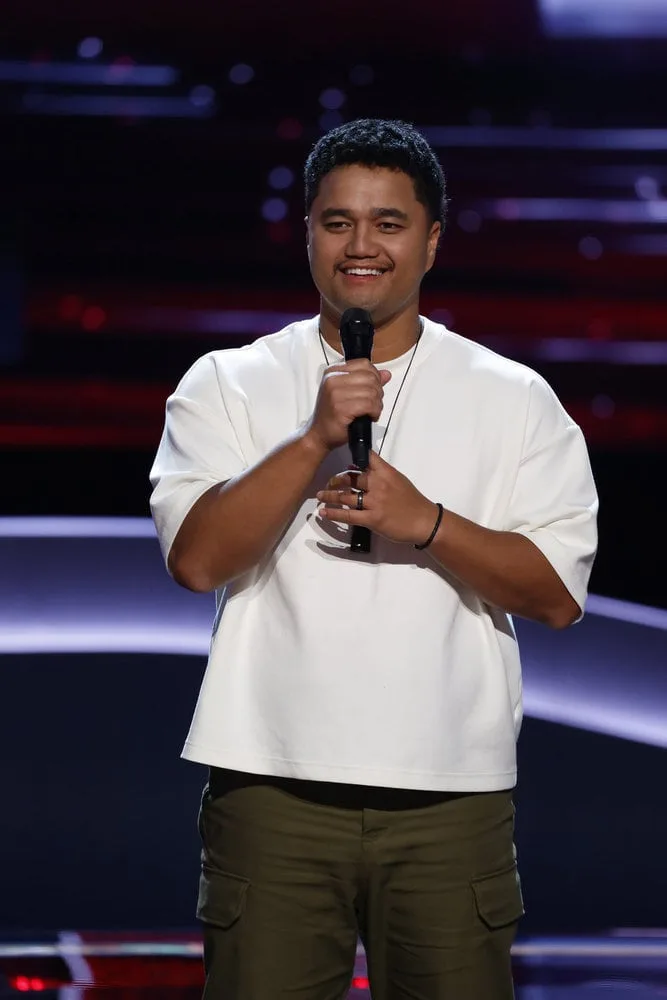 THE VOICE -- "Blind Auditions" Episode 3002 -- Pictured: Johnnie Kapua -- (Photo by: Griffin Nagel/NBC)