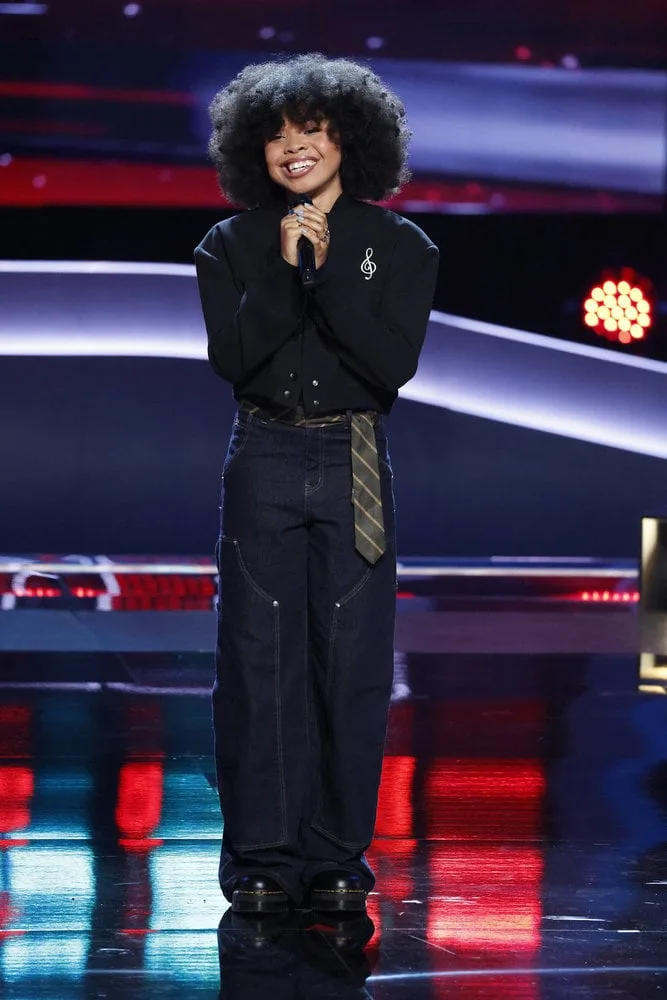 THE VOICE -- "Blind Auditions" Episode 3002 -- Pictured: Saniah Jewel -- (Photo by: Griffin Nagel/NBC)