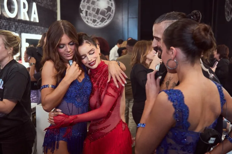 HAILEY BILLS, MAURA HIGGINS, MARK BALLAS
DANCING WITH THE STARS – “Viral Hits Night” – The celebrities and their professional partners will hit the dance floor with performances inspired by some of the biggest viral hits and unforgettable moments that have taken the internet by storm. TUESDAY, SEPT. 22 (8:00-10:00 p.m. EDT) on ABC. (Disney/Ser Baffo)
HAILEY BILLS, MAURA HIGGINS, MARK BALLAS