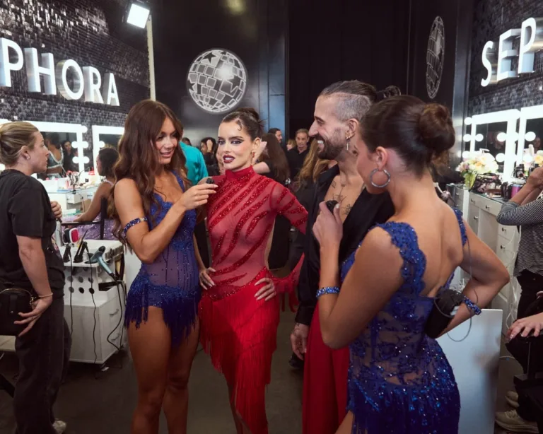 HAILEY BILLS, MAURA HIGGINS, MARK BALLAS
DANCING WITH THE STARS – “Viral Hits Night” – The celebrities and their professional partners will hit the dance floor with performances inspired by some of the biggest viral hits and unforgettable moments that have taken the internet by storm. TUESDAY, SEPT. 22 (8:00-10:00 p.m. EDT) on ABC. (Disney/Ser Baffo)
HAILEY BILLS, MAURA HIGGINS, MARK BALLAS