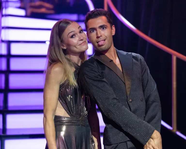 DANCING WITH THE STARS - “Viral Hits Night” - The celebrities and their professional partners will hit the dance floor with performances inspired by some of the biggest viral hits and unforgettable moments that have taken the internet by storm. TUESDAY, SEPT. 22 (8:00-10:00 p.m. EDT) on ABC. (Disney/Christopher Willard) 
JULIA STILES, EZRA SOSA