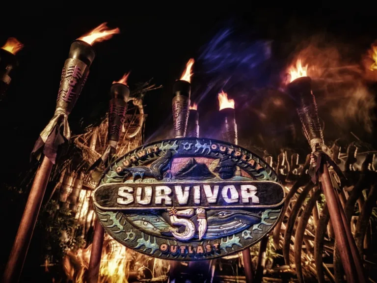 “Permanent Uncertainty” – Castaways marooned in remote Fiji embark upon the Open Era of SURVIVOR and battle to win $1 million. The catchphrase of the season, “permanent uncertainty,” comes into play as soon as the castaways reach the beach and discover that one player must leave to go on a mysterious journey. Then, the first tribal council pits two allies against each other in a dramatic battle of wills, on the two-hour 51st season premiere of SURVIVOR, Wednesday, Sept. 23 (8:00-10:00 PM, ET/PT) on the CBS Television Network, and streaming on Paramount+ (live and on-demand for Paramount+ Premium plan subscribers, or on-demand for Paramount+ Essential subscribers the day after the episode airs)*. Jeff Probst serves as host and executive producer. Pictured: Survivor 51 logo with torches. Photo: Scott Duncan/CBS ©2026 CBS Broadcasting, Inc. All Rights Reserved.