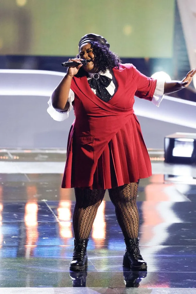 THE VOICE -- "Blind Auditions" Episode 3003 -- Pictured: Morgan Lett -- (Photo by: Griffin Nagel/NBC)