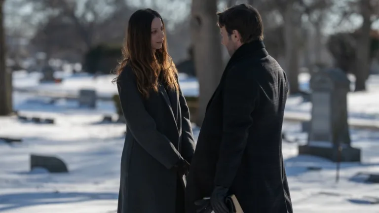 Dark Matter Season 2 Episode 5 "Love And Be Loved" Angela Sarafyan and Joel Edgerton in "Dark Matter," now streaming on Apple TV.