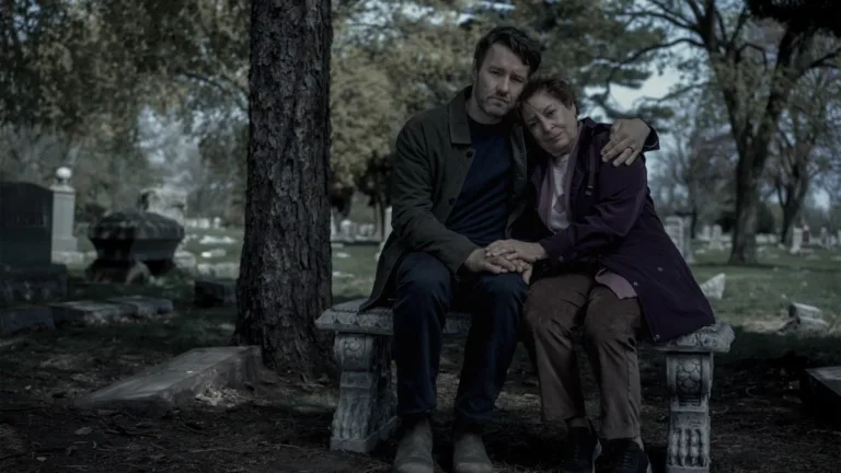 Joel Edgerton and Linda Bove in "Dark Matter," now streaming on Apple TV.