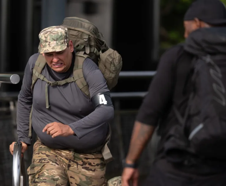 SPECIAL FORCES: WORLD’S TOUGHEST TEST: L-R: George Santos and DS agent Jovon Quarles in the episode of SPECIAL FORCES: WORLD’S TOUGHEST TEST airing on FOX. CR: Pete Dadds/ FOX. ©2026 FOX Media LLC.