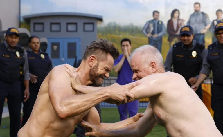 ANIMAL CONTROL: L-R: Joel McHale and Gerry Dee in the Season Five premiere episode of ANIMAL CONTROL. Frank leads the team in a work stoppage, but abandons his cause for the ultimate call - recovering the Seahawks’ missing mascot on the all-new “Seahawks and Piglets” episode of Animal Control airing Sunday, September 27 (8:30-9:00 PM ET/PT) on FOX. © 2026 Fox Media LLC. CR: Bettina Strauss/FOX.