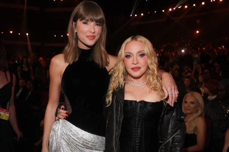 Taylor Swift and Madonna at The 2026 MTV Video Music Awards (VMAs), broadcasting live from the Peacock Theater on Sunday, September 27, 2026 — Photo: Christopher Polk/CBS ©2026 CBS Broadcasting, Inc. All Rights Reserved.