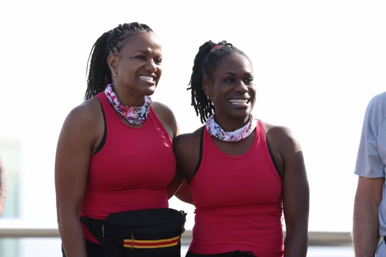 "Sorry Guys, We Used Our Express Pass" -- Coverage of the CBS Original Series THE AMAZING RACE, scheduled to air Wednesday, Sept. 30 (9:30-11:00 PM, ET/PT). Part two airs on Thursday, Oct. 1 (9:30-11:00 PM, ET/PT) Pictured (L-R): Dafina Dunmore and Saran Dunmore. Photo: Sara Kempner/CBS ©2026 CBS Broadcasting, Inc. All Rights Reserved.