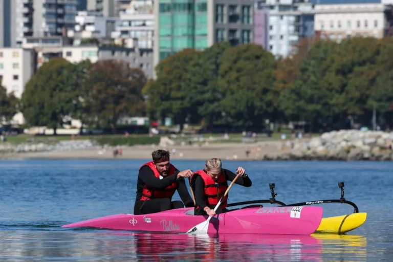 "Sorry Guys, We Used Our Express Pass" -- Coverage of the CBS Original Series THE AMAZING RACE, scheduled to air Wednesday, Sept. 30 (9:30-11:00 PM, ET/PT). Part two airs on Thursday, Oct. 1 (9:30-11:00 PM, ET/PT) Pictured (L-R): Cody Langlois and Jaime Tribo. Photo: Sara Kempner/CBS ©2026 CBS Broadcasting, Inc. All Rights Reserved.