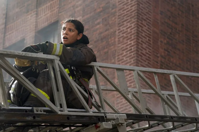CHICAGO FIRE Season 15 Episode 1 -- "New Blood" Episode 1501 -- Pictured: Miranda Rae Mayo as Stella Kidd -- (Photo by: Elizabeth Sisson/NBC)