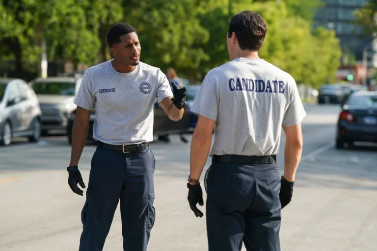 CHICAGO FIRE Season 15 Episode 1 -- "New Blood" Episode 1501 -- Pictured: Da'Vinchi as Marcus Burke -- (Photo by: Elizabeth Sisson/NBC)