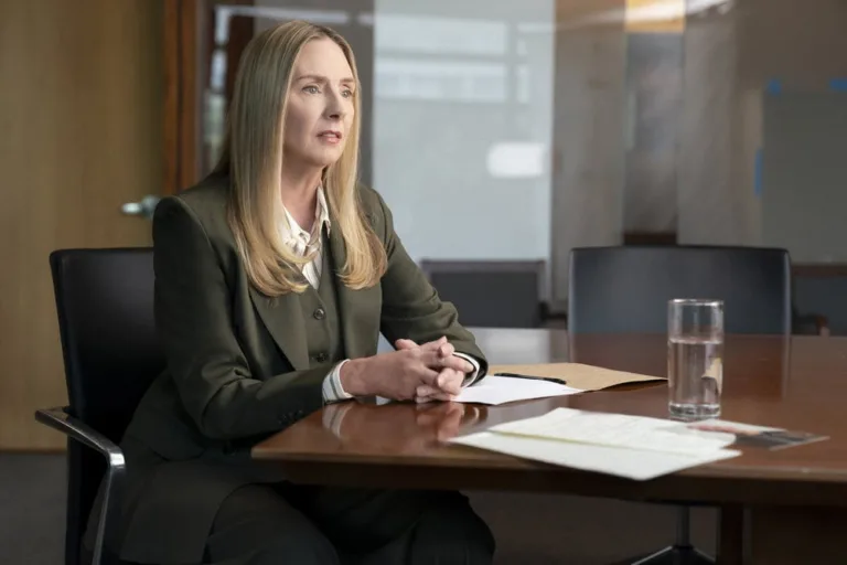 LINE OF FIRE -- "There are Two Wolves" Episode 103 -- Pictured: Hope Davis as Jane Hollingsworth -- (Photo by: Ralph Bavaro/NBC)