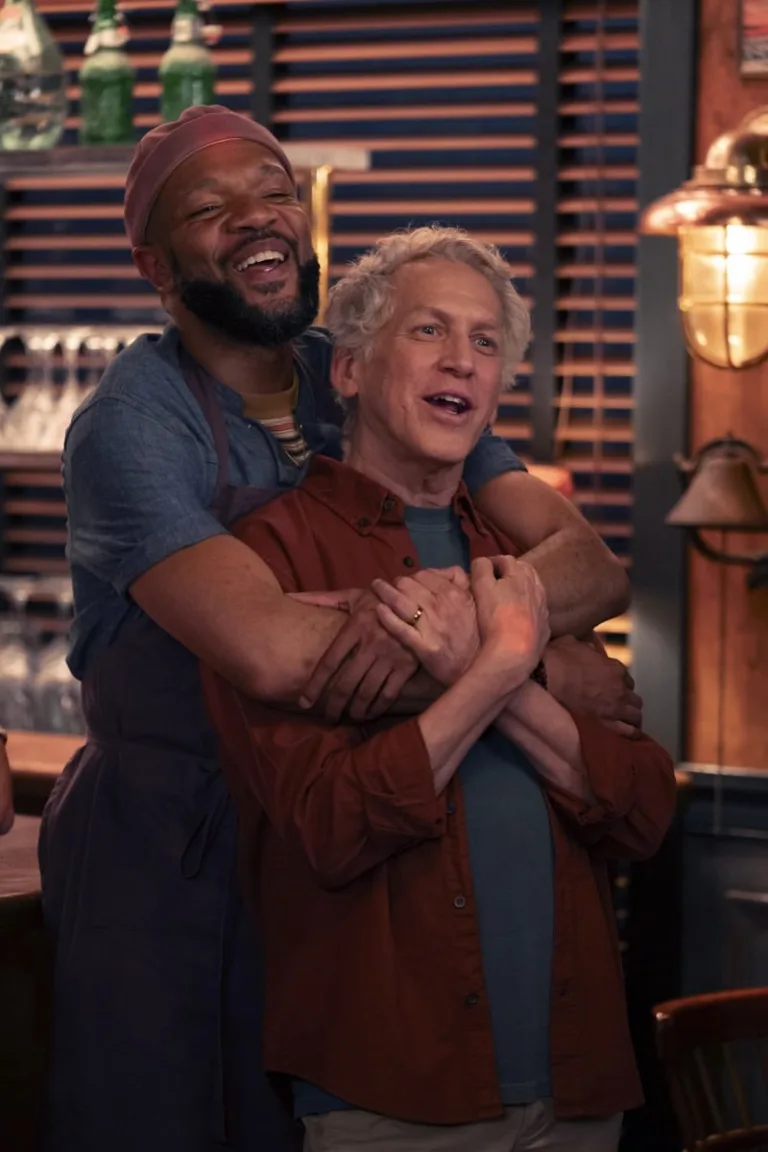 BEST MEDICINE: L-R: Jason Veasey and Stephan Spinella in the “Crate Expectations” episode of BEST MEDICINE airing Tuesday, October 6 (8:00-9:00 PM ET/PT) on FOX. © 2026 Fox Media LLC. CR: Francisco Roman/FOX.