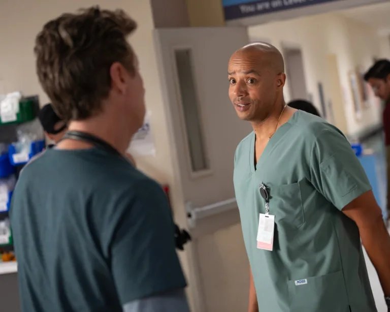 SCRUBS - “My First Time in a While” - J.D. enlists Turk and Elliot to help with Dr. Cox’s care. Meanwhile, Elliot finds an unexpected burst of confidence years in the making. WEDNESDAY, SEPT. 30 (8:00-8:31 p.m. EDT) on ABC. (Disney/Sergei Bachlakov) 
DONALD FAISON