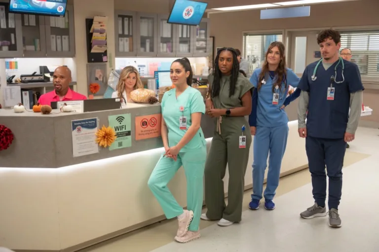 SCRUBS - “My First Time in a While” - J.D. enlists Turk and Elliot to help with Dr. Cox’s care. Meanwhile, Elliot finds an unexpected burst of confidence years in the making. WEDNESDAY, SEPT. 30 (8:00-8:31 p.m. EDT) on ABC. (Disney/Sergei Bachlakov) 
MICHAEL JAMES SCOTT, SARAH CHALKE, LAYLA MOHAMMADI, AMANDA MORROW, AVA BUNN, JACOB DUDMAN