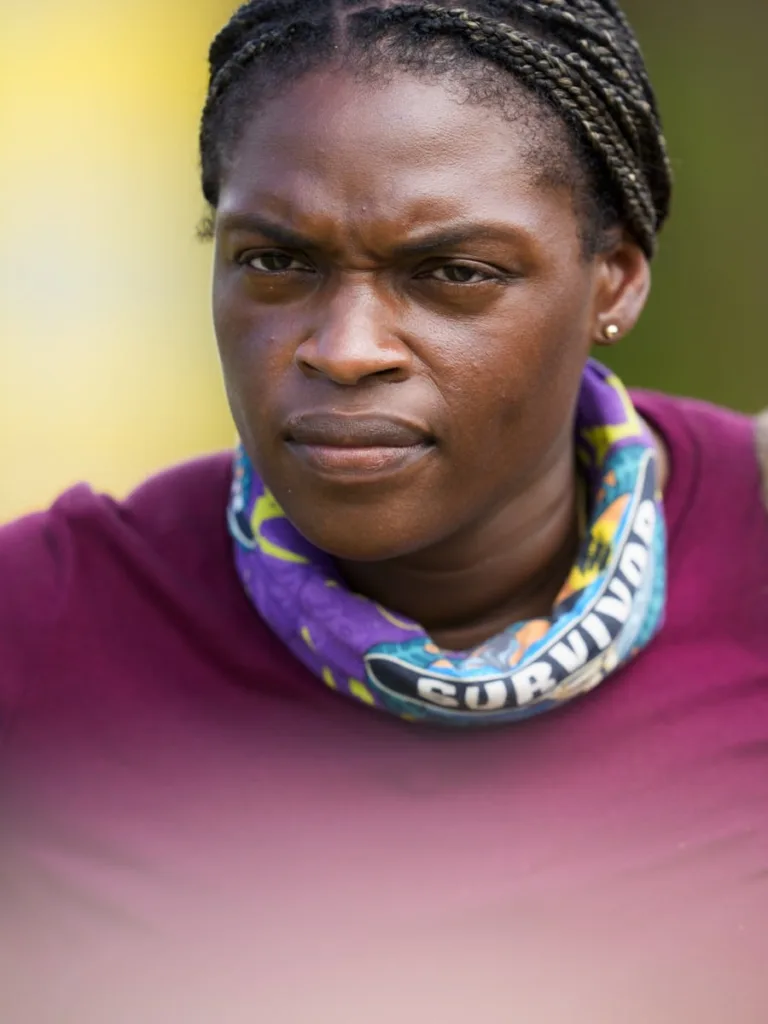“Weaponized Honesty” – A chilling injury at camp threatens to send one player home. Two tribes face off in a daunting immunity challenge at sea where one tribe struggles to keep afloat. Then, tribal council takes a wild turn when one player attempts a never-before-seen move to save an ally, on SURVIVOR, Wednesday, Sept. 30 (8:00-9:30 PM, ET/PT) on the CBS Television Network, and streaming on Paramount+ (live and on-demand for Paramount+ Premium plan subscribers, or on-demand for Paramount+ Essential subscribers the day after the episode airs)*.   Pictured: Sharonda Cox  Photo: Scott Duncan/CBS ©2026 CBS Broadcasting, Inc. All Rights Reserved.