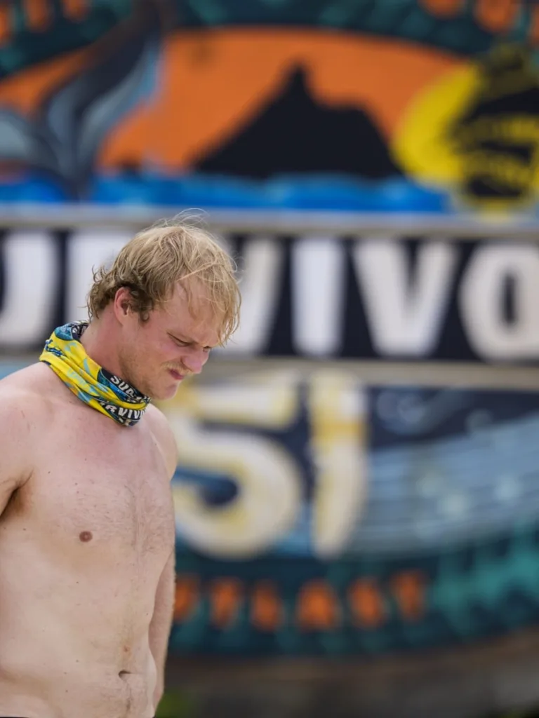 “Weaponized Honesty” – A chilling injury at camp threatens to send one player home. Two tribes face off in a daunting immunity challenge at sea where one tribe struggles to keep afloat. Then, tribal council takes a wild turn when one player attempts a never-before-seen move to save an ally, on SURVIVOR, Wednesday, Sept. 30 (8:00-9:30 PM, ET/PT) on the CBS Television Network, and streaming on Paramount+ (live and on-demand for Paramount+ Premium plan subscribers, or on-demand for Paramount+ Essential subscribers the day after the episode airs)*.   Pictured: Brady Booker  Photo: Scott Duncan/CBS ©2026 CBS Broadcasting, Inc. All Rights Reserved.