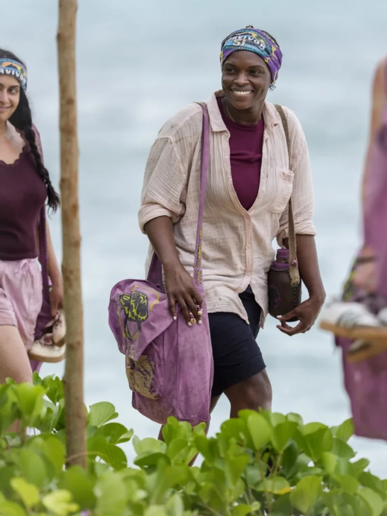 “Weaponized Honesty” – A chilling injury at camp threatens to send one player home. Two tribes face off in a daunting immunity challenge at sea where one tribe struggles to keep afloat. Then, tribal council takes a wild turn when one player attempts a never-before-seen move to save an ally, on SURVIVOR, Wednesday, Sept. 30 (8:00-9:30 PM, ET/PT) on the CBS Television Network, and streaming on Paramount+ (live and on-demand for Paramount+ Premium plan subscribers, or on-demand for Paramount+ Essential subscribers the day after the episode airs)*.   Pictured: Sharonda Cox  Photo: Scott Duncan/CBS ©2026 CBS Broadcasting, Inc. All Rights Reserved.