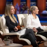 Erin and Sara Foster sit in the Shark chairs during “Favorite Daughters,” Shark Tank Season 18 Episode 2.