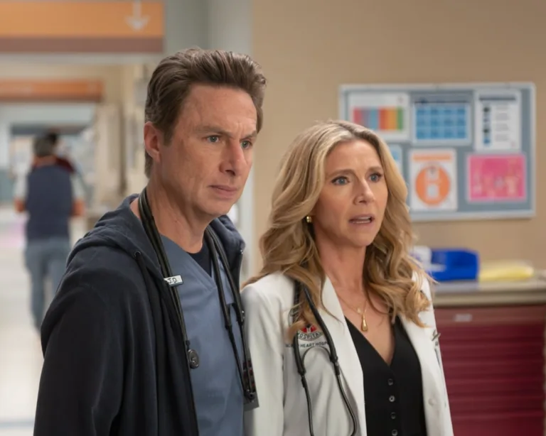 SCRUBS - “My Mentee” - J.D. attempts an insurance workaround, creating tension with his new mentee. Meanwhile, Elliot tries to guide Tosh’s specialty choices, and Turk flexes his own skills as a mentor. WEDNESDAY, SEPT. 30 (8:31-9:02 p.m. EDT) on ABC. (Disney/Sergei Bachlakov) 
ZACH BRAFF, SARAH CHALKE
