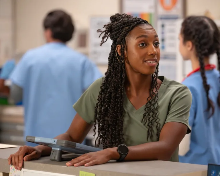 SCRUBS - “My Mentee” - J.D. attempts an insurance workaround, creating tension with his new mentee. Meanwhile, Elliot tries to guide Tosh’s specialty choices, and Turk flexes his own skills as a mentor. WEDNESDAY, SEPT. 30 (8:31-9:02 p.m. EDT) on ABC. (Disney/Sergei Bachlakov) 
AMANDA MORROW