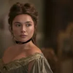 East of Eden. Florence Pugh as Cathy Ames in episode 104 of East of Eden. Cr. Geoffrey Short/Netflix © 2026