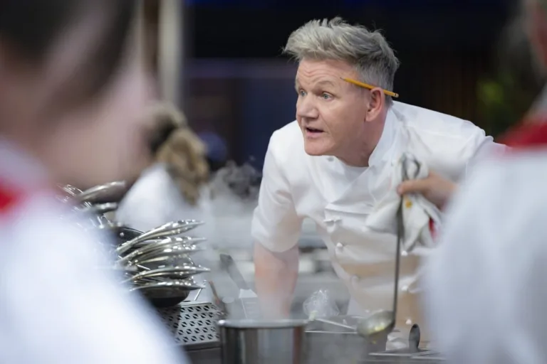 Gordon Ramsay and the chefs in Hell’s Kitchen Season 25 Episode 2, “A Tale of Two Kitchens”