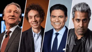 Bill Maher, Malcolm Gladwell, Fareed Zakaria and Anand Giridharadas for the October 2, 2026 Real Time lineup
