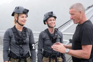 SPECIAL FORCES: WORLD’S TOUGHEST TEST: L-R: Hannah Stocking, Ruby Rose and DS agent Mark Billingham in the episode of SPECIAL FORCES: WORLD’S TOUGHEST TEST airing Thursday, Oct. 1 (9:00-10:00 PM ET/PT) on FOX. CR: Pete Dadds/ FOX. ©2026 FOX Media LLC.