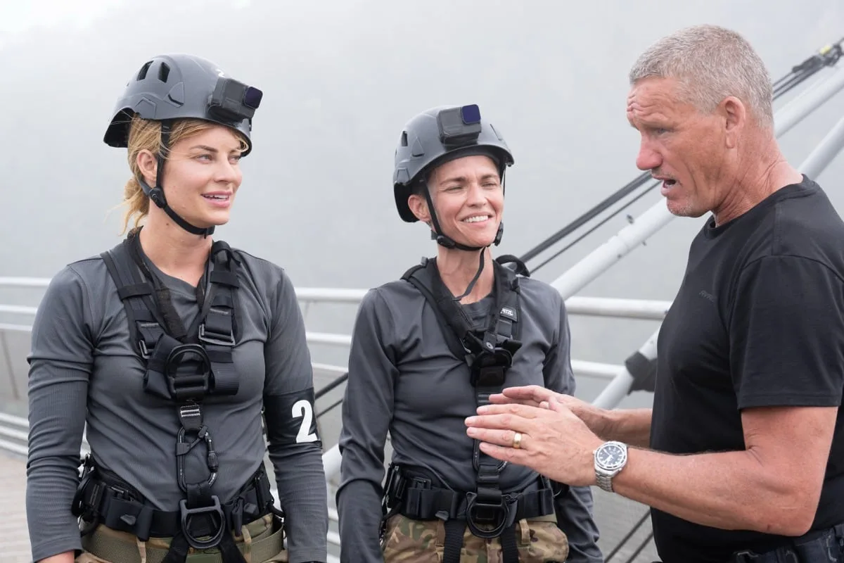 SPECIAL FORCES: WORLD’S TOUGHEST TEST: L-R: Hannah Stocking, Ruby Rose and DS agent Mark Billingham in the episode of SPECIAL FORCES: WORLD’S TOUGHEST TEST airing Thursday, Oct. 1 (9:00-10:00 PM ET/PT) on FOX. CR: Pete Dadds/ FOX. ©2026 FOX Media LLC.