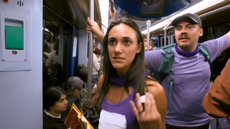 “Are Tomatoes Good for Skin Care?” -- Coverage of the CBS Original Series THE AMAZING RACE, scheduled to air on Thursday, Oct. 1 (9:30-11:00 PM, ET/PT) Pictured (L to R): Erin Taylor, Javi Vintimilla Photo: CBS ©2026 CBS Broadcasting, Inc. All Rights Reserved. Highest quality screengrab available.