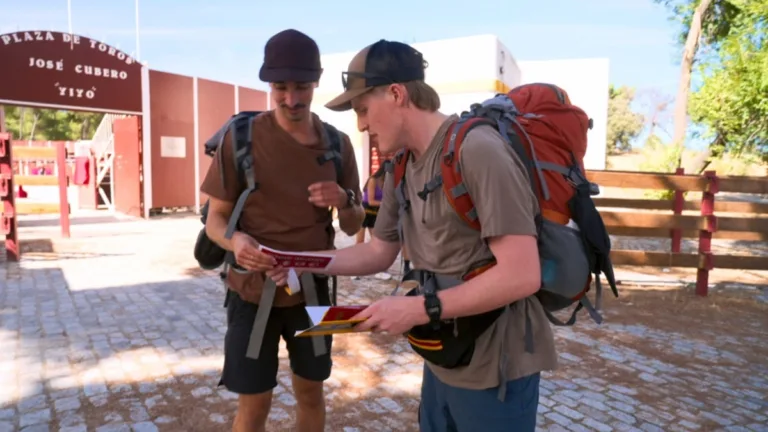 “Are Tomatoes Good for Skin Care?” -- Coverage of the CBS Original Series THE AMAZING RACE, scheduled to air on Thursday, Oct. 1 (9:30-11:00 PM, ET/PT) Pictured (L to R): Conner Wilson, Garrett McGuire Photo: CBS ©2026 CBS Broadcasting, Inc. All Rights Reserved. Highest quality screengrab available.