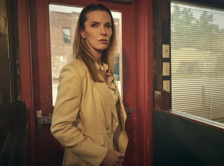 The Lowdown -- Pictured Betty Gilpin: CR: Kurt Iswarienko/FX