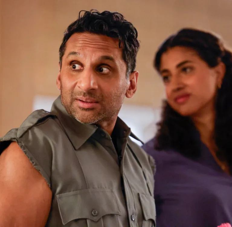 ANIMAL CONTROL: L-R: Ravi V. Patel and Vella Lovell in the “Crows & Lizard Legs” episode of Animal Control airing Sunday, Oct. 4 (8:30-9:00 PM ET/PT) on FOX. © 2026 Fox Media LLC. CR: Bettina Strauss/FOX.