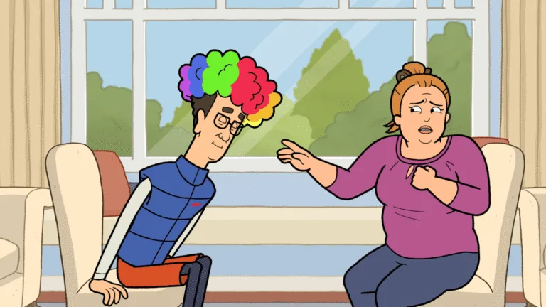Mark learns to play a new instrument. Tammy confronts her fear of clowns in the all-new "La Gloire Du Bouffon" episode of UNIVERSAL BASIC GUYS airing Sunday, Oct 4 9:02-9:31 PM ET/PT on FOX. (UBG-302)