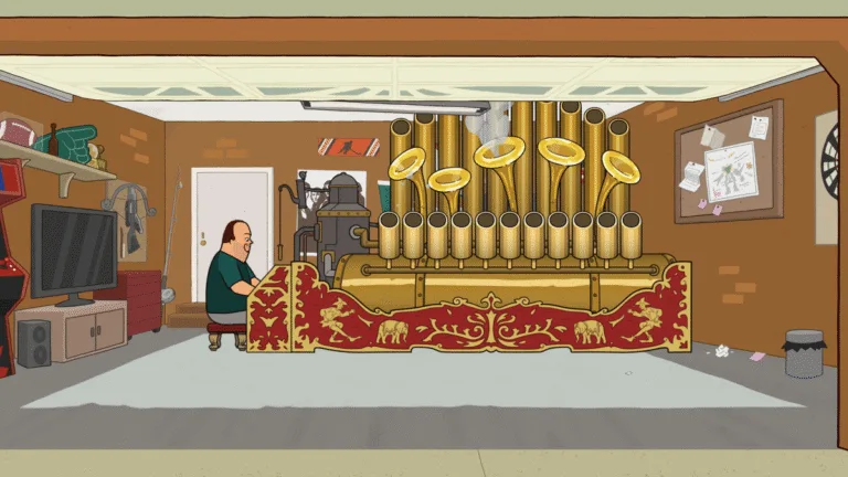 Universal Basic Guys Season 3 Episode 2 - Mark learns to play a new instrument. Tammy confronts her fear of clowns in the all-new "La Gloire Du Bouffon" episode of UNIVERSAL BASIC GUYS airing Sunday, Oct 4 9:02-9:31 PM ET/PT on FOX. (UBG-302)