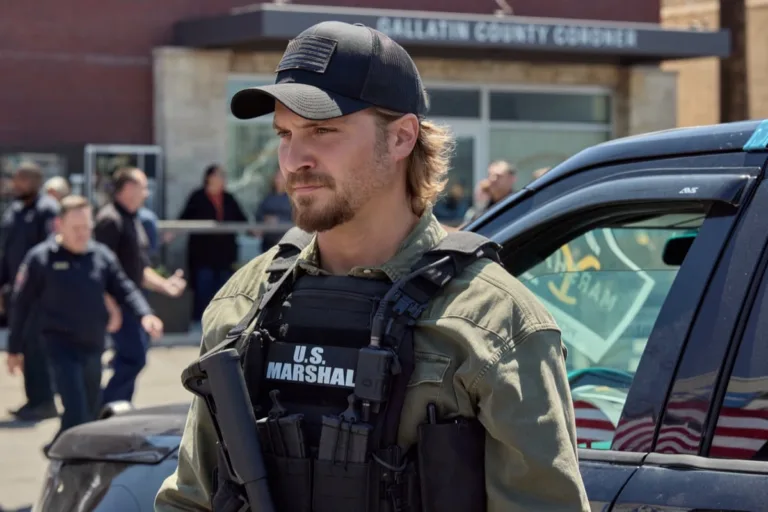 Marshals Season 2 Episode 2 "End of Watch" - Coverage of the CBS Original Series MARSHALS, season 2, scheduled to air on the CBS Television Network and streaming on Paramount+. Pictured: Luke Grimes as Kayce Dutton. Photo: Matthias Clamer/CBS ©2026 CBS Broadcasting, Inc. All Rights Reserved.