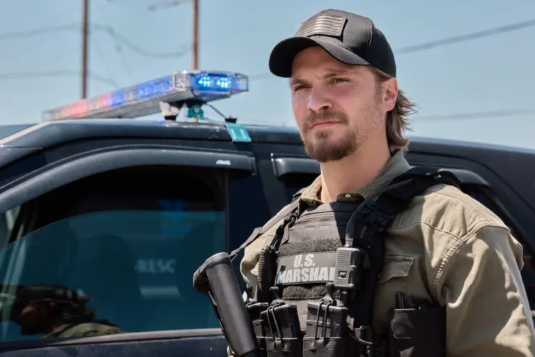 "End of Watch" - Coverage of the CBS Original Series MARSHALS, season 2, scheduled to air on the CBS Television Network and streaming on Paramount+. Pictured: Luke Grimes as Kayce Dutton. Photo: Matthias Clamer/CBS ©2026 CBS Broadcasting, Inc. All Rights Reserved.