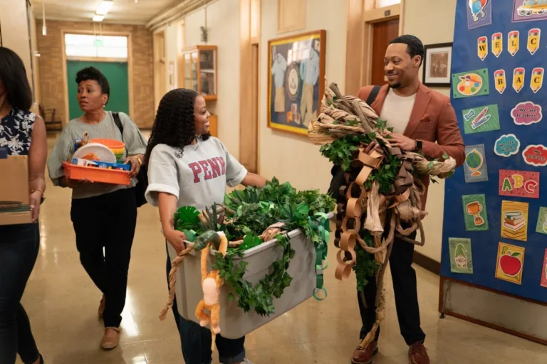 ABBOTT ELEMENTARY - “Jungle Classroom” - Gregory and Ava adjust to a new dynamic, while Barbara turns to Jacob for help. Meanwhile, Janine gives her classroom a makeover, and Melissa works to win hers back. WEDNESDAY, OCT. 7 (8:31-9:02 p.m. EDT) on ABC. (Disney/Gilles Mingasson) 
QUINTA BRUNSON, TYLER JAMES WILLIAMSQUINTA BRUNSON, TYLER JAMES WILLIAMS
