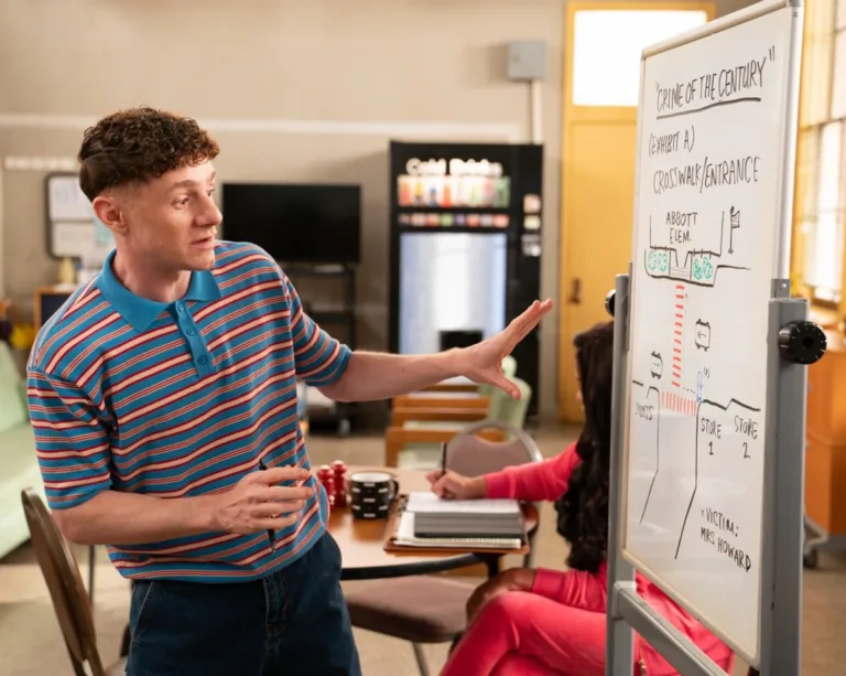 ABBOTT ELEMENTARY - “Jungle Classroom” - Gregory and Ava adjust to a new dynamic, while Barbara turns to Jacob for help. Meanwhile, Janine gives her classroom a makeover, and Melissa works to win hers back. WEDNESDAY, OCT. 7 (8:31-9:02 p.m. EDT) on ABC. (Disney/Gilles Mingasson) 
CHRIS PERFETTI